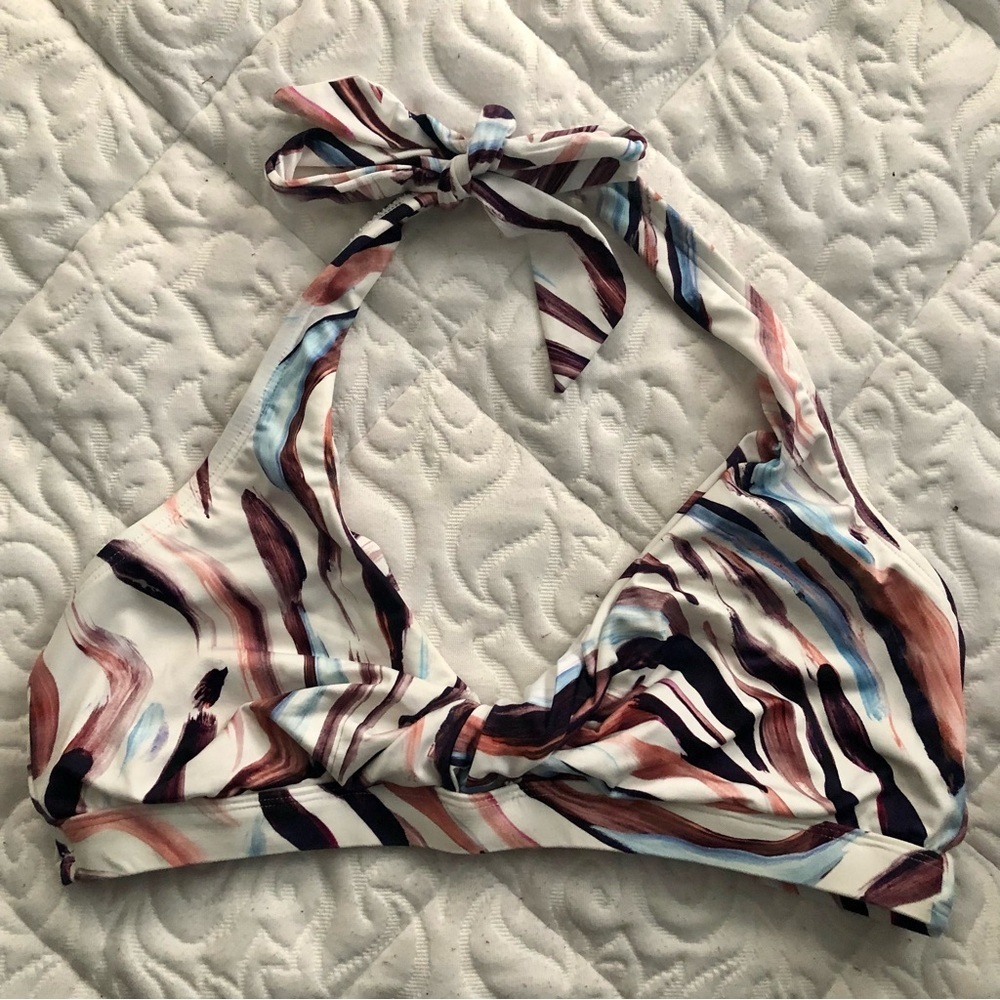 Cute colorful Swirled Colored Bikini Top